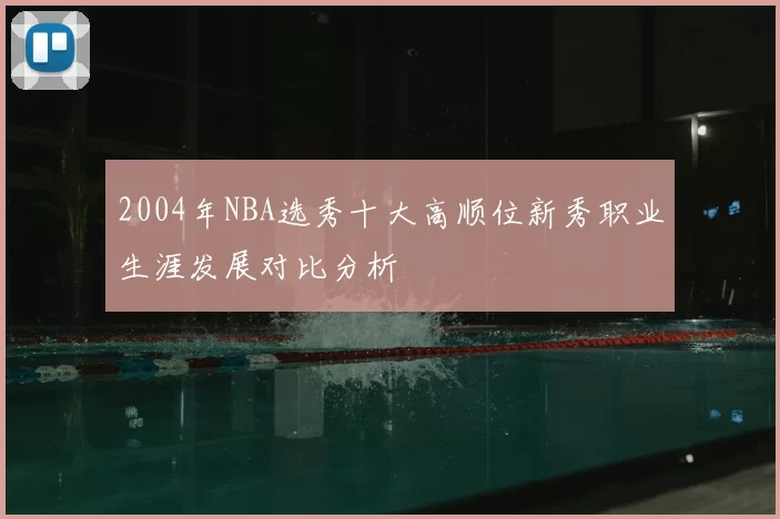 2004年NBA选秀十大高顺位新秀职业生涯发展对比分析